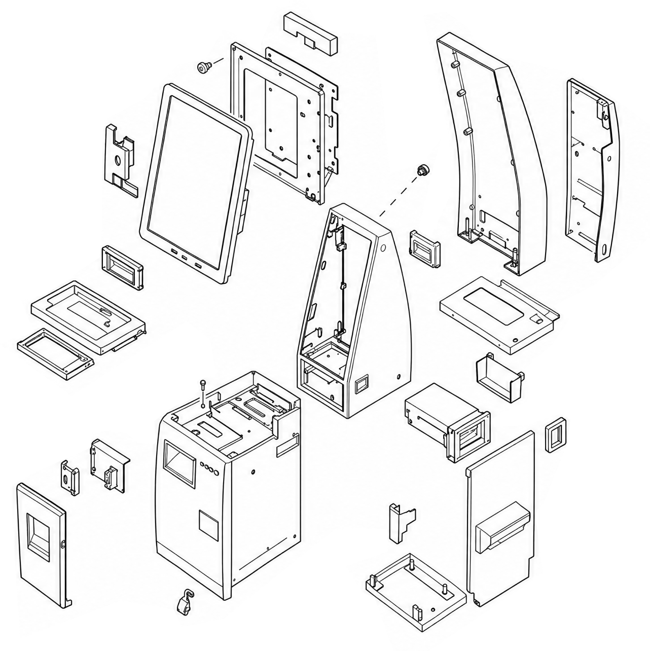 Exploded assembly view — taking the system apart